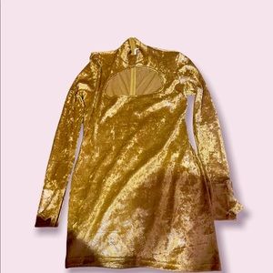 It’s a Shane Justin dress gold
